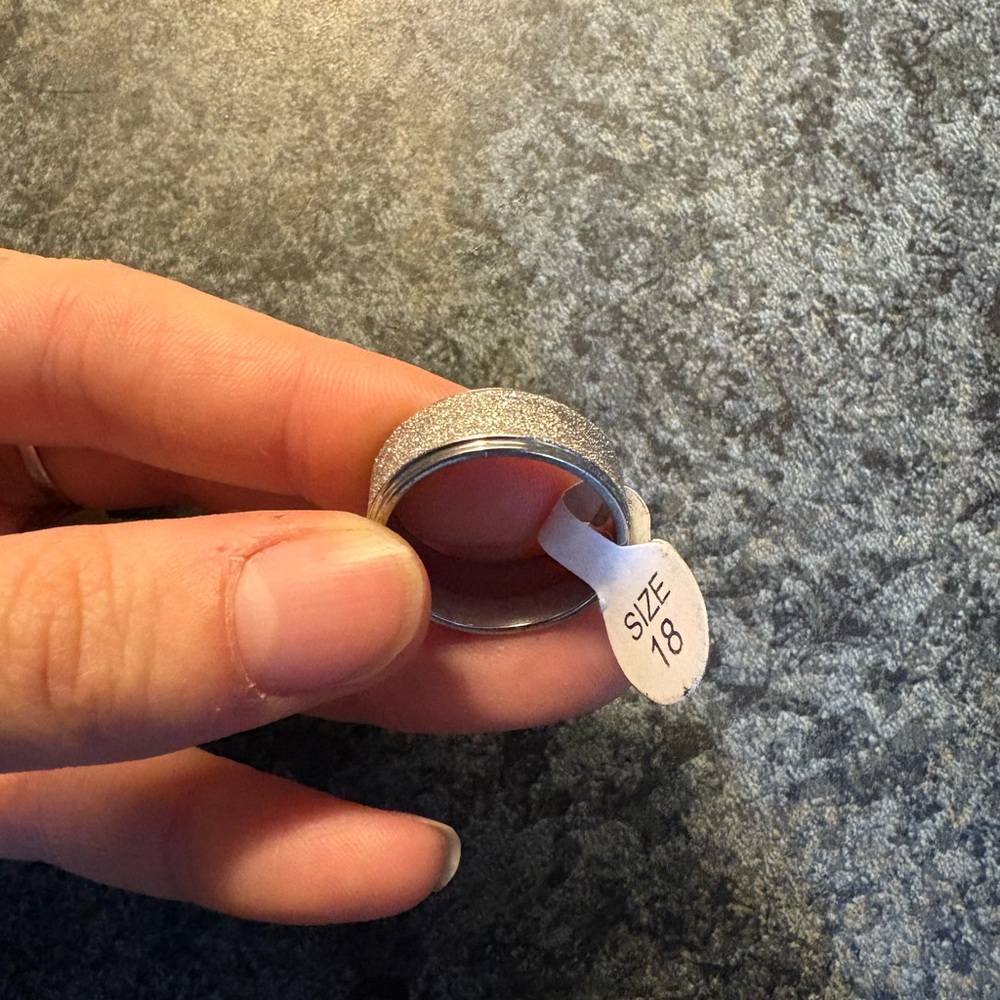 Silver Textured Ring